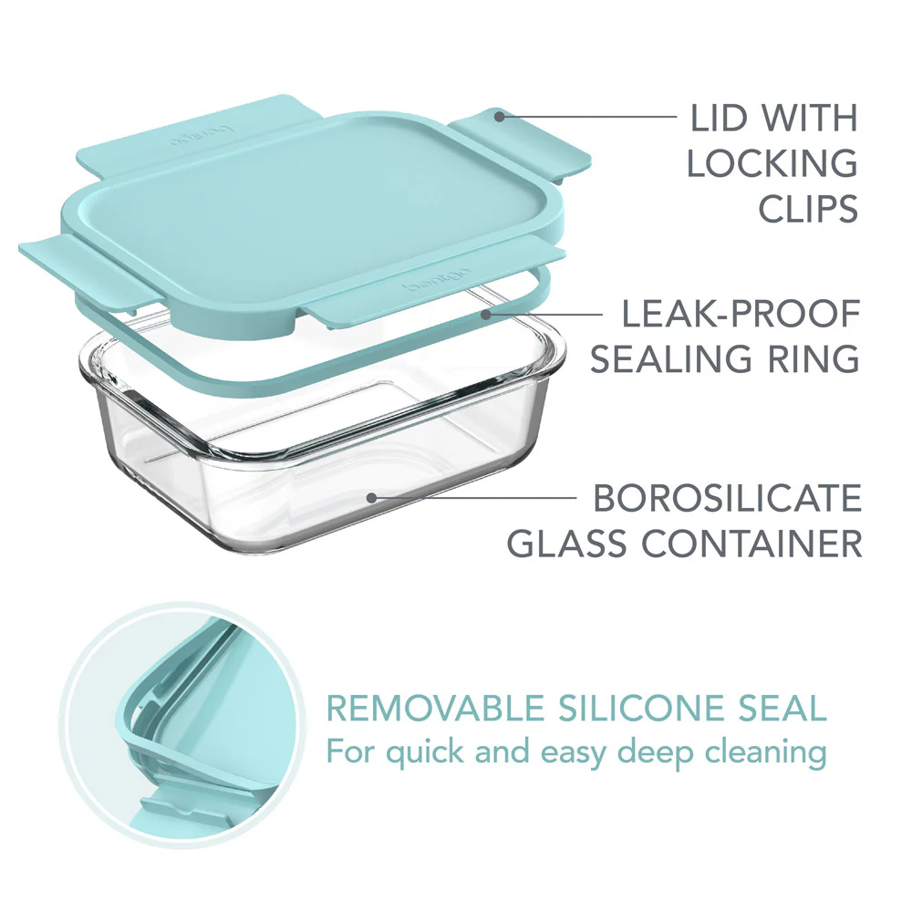 Bentgo Glass Leak-Proof Food Storage Set (12-Piece) - Image 7