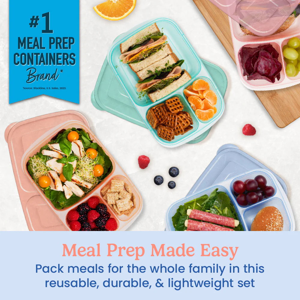 Bentgo Easyboxes 3-Compartment Food Containers 8-Piece Set - Image 38