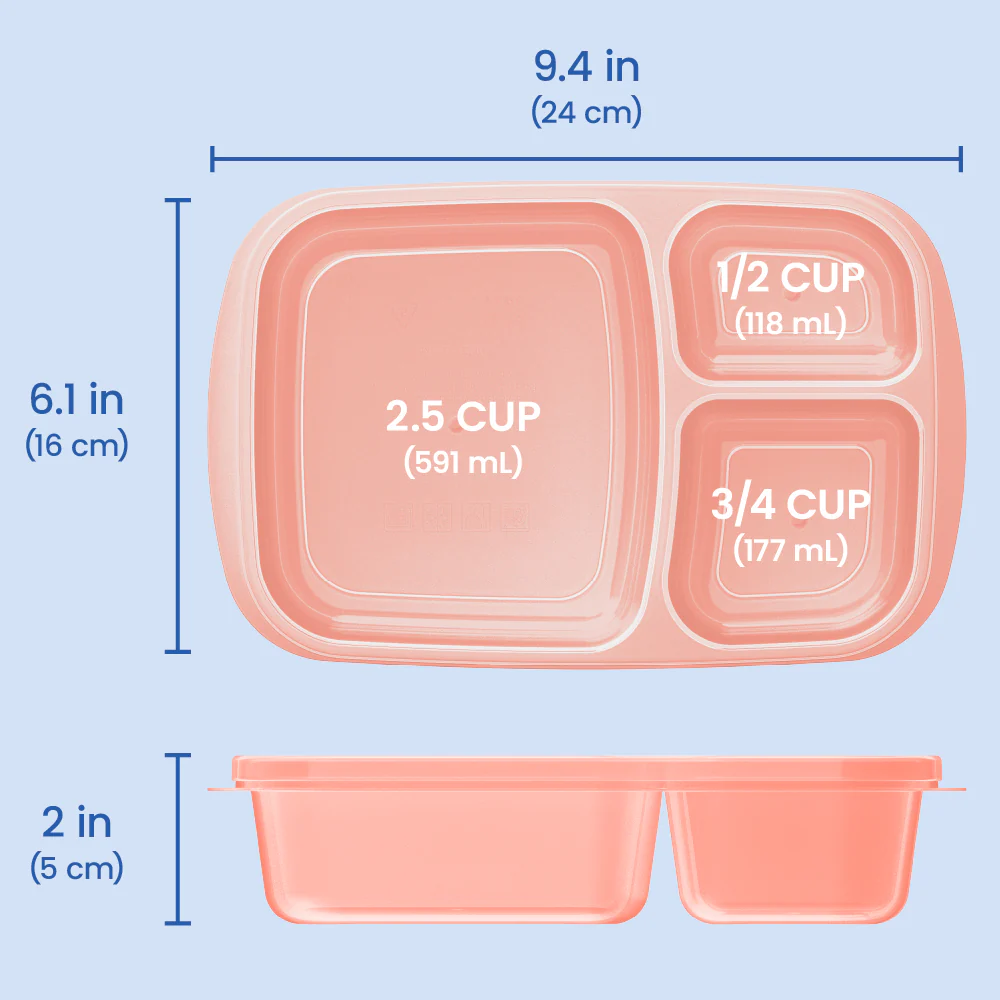 Bentgo Easyboxes 3-Compartment Food Containers 8-Piece Set - Image 44