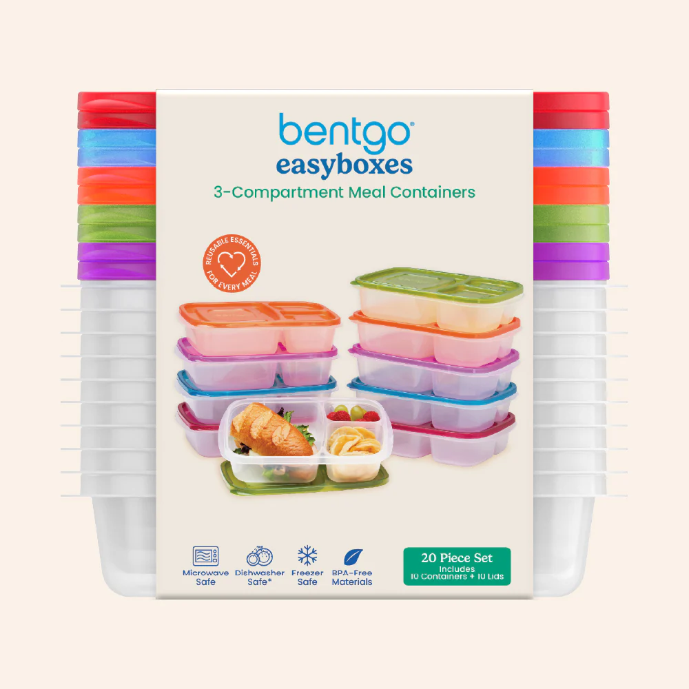 Bentgo Easyboxes 3-Compartment Food Containers 20-Piece Set - Image 9