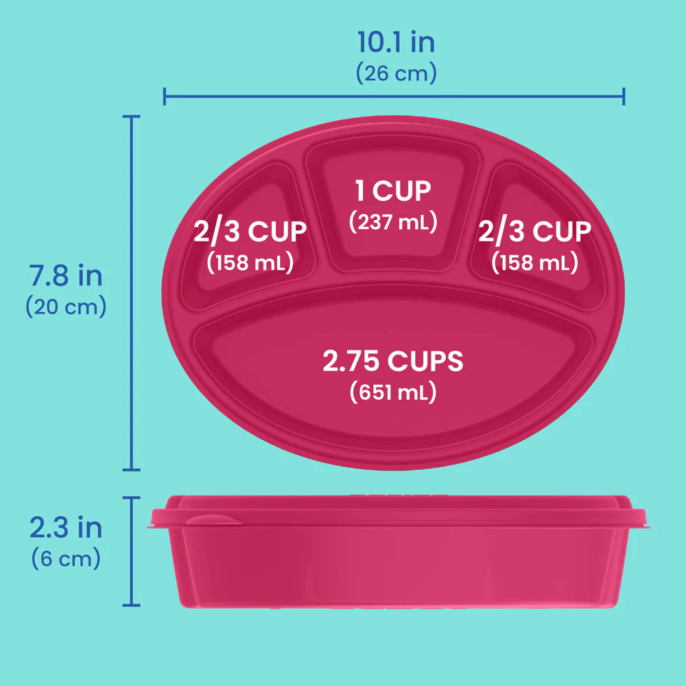 Bentgo Easyboxes 4-Compartment Oval Containers 8-Piece Set - Image 17