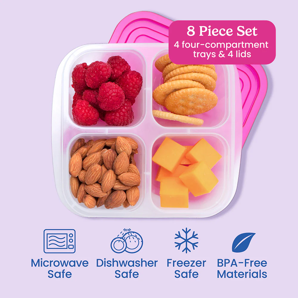 Bentgo Easyboxes 4-Compartment Snack Containers 8-Piece Set - Image 12
