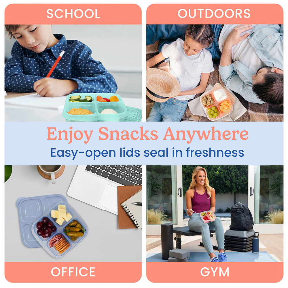 Bentgo Easyboxes 4-Compartment Snack Containers 8-Piece Set - Image 33