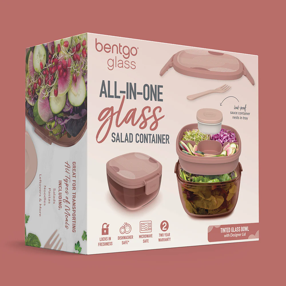 Bentgo Glass Prints All-in-One Salad Container - Image 42