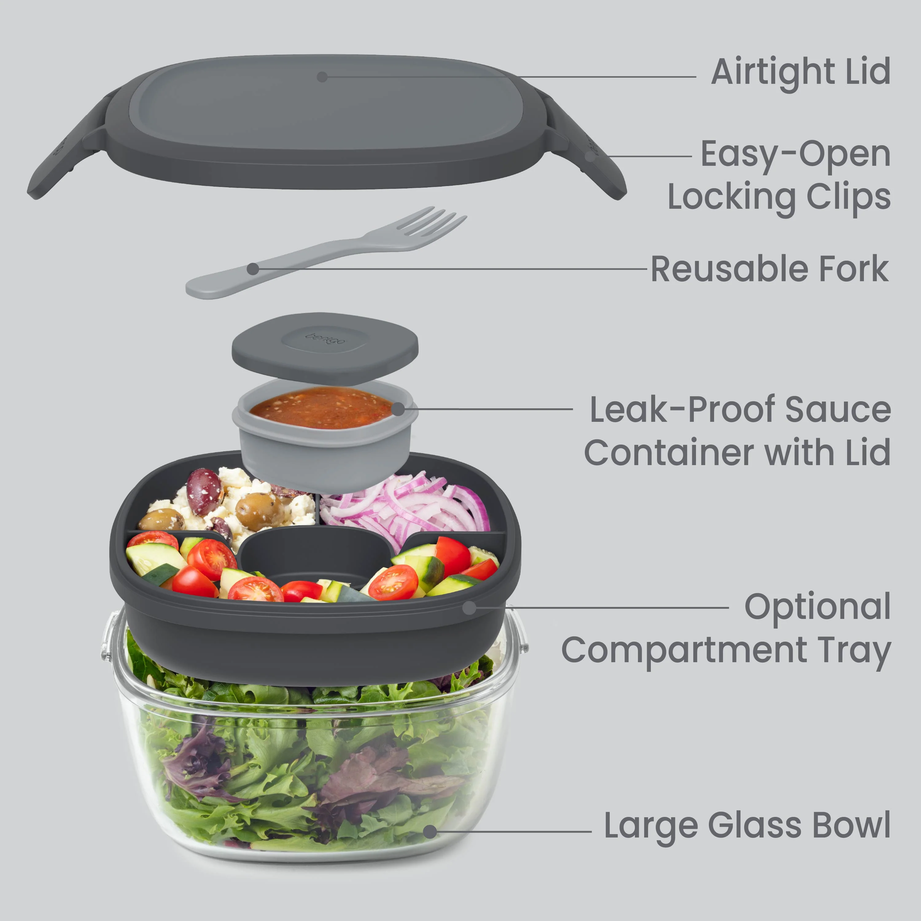 Bentgo Glass Salad Container - Image 33