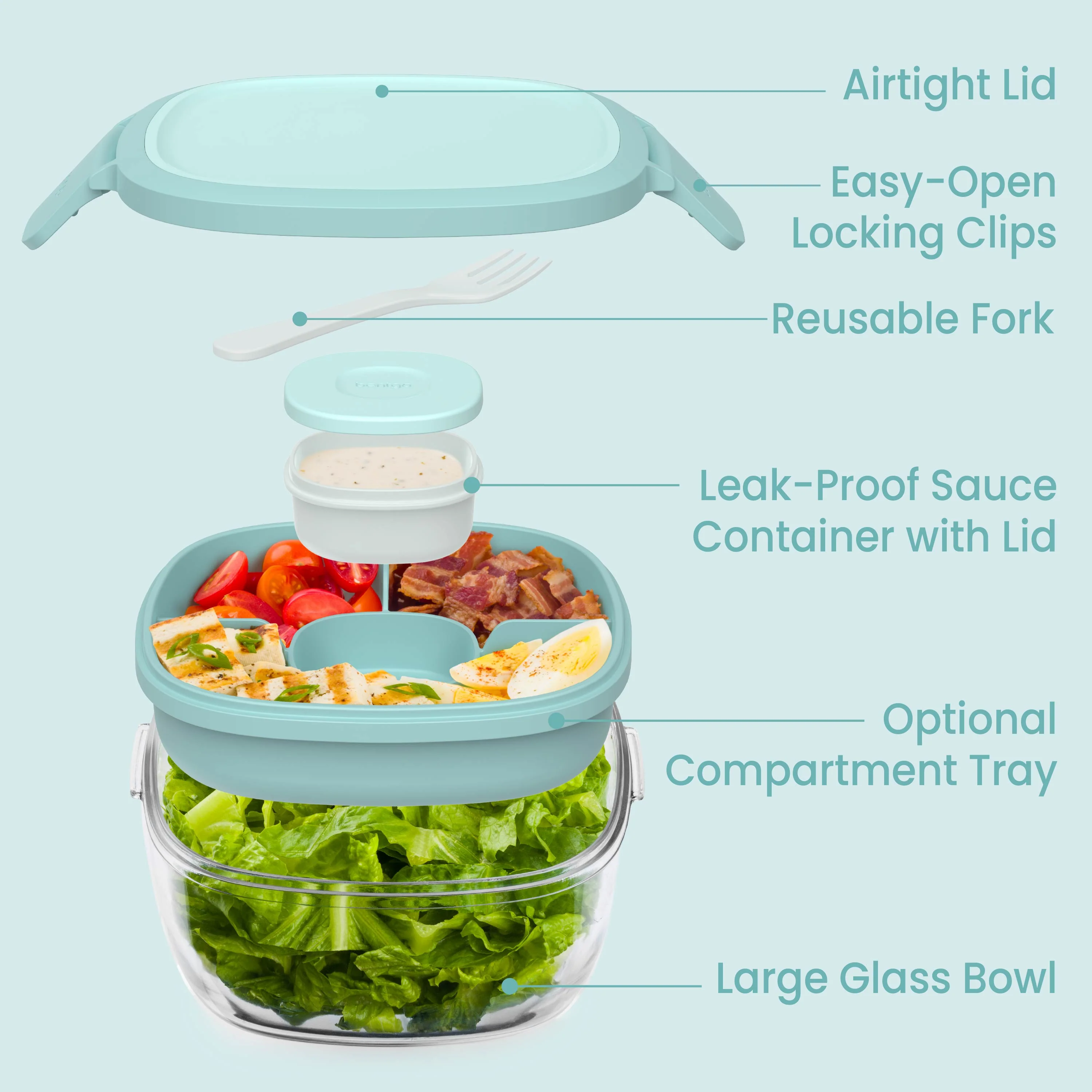 Bentgo Glass Salad Container - Image 40