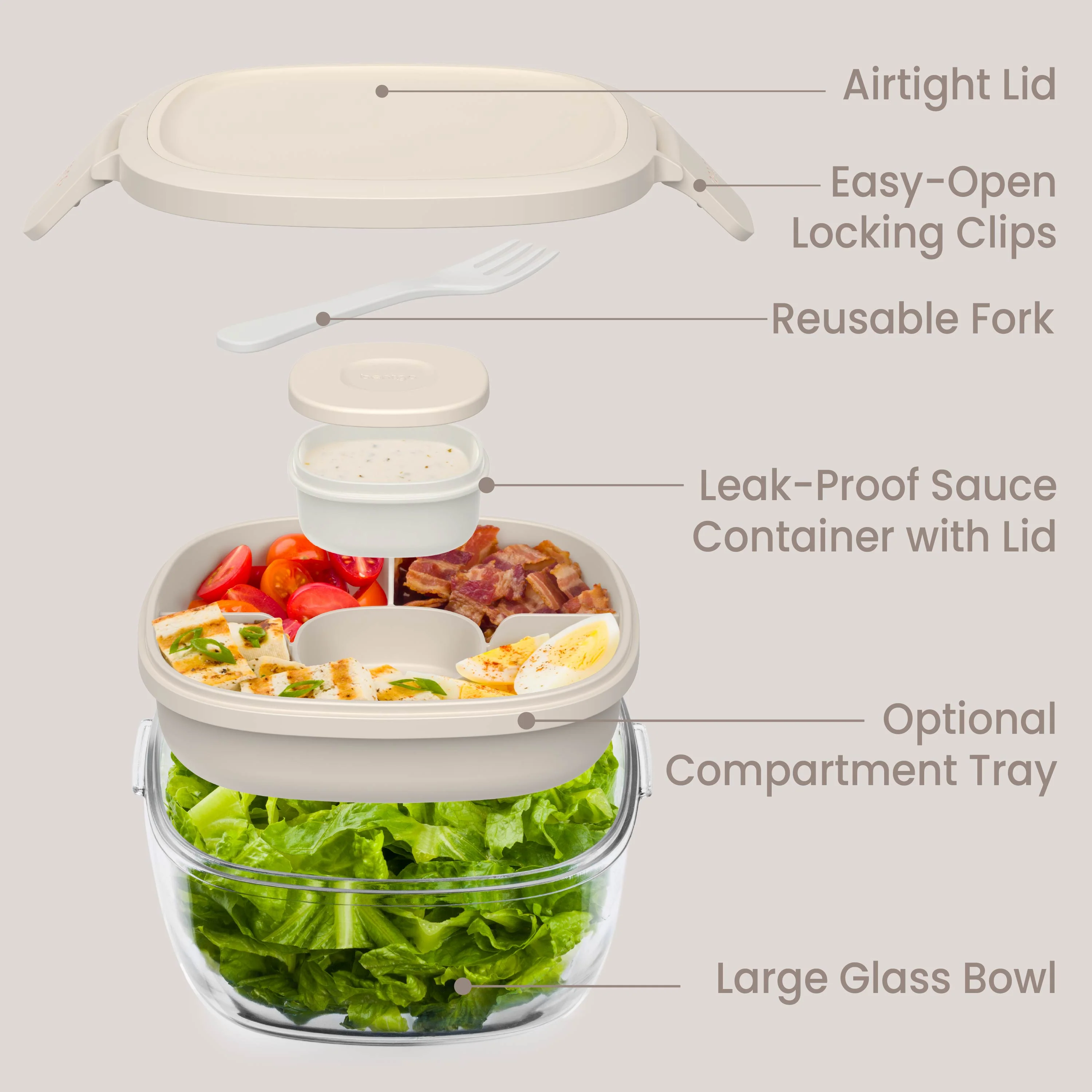 Bentgo Glass Salad Container - Image 46