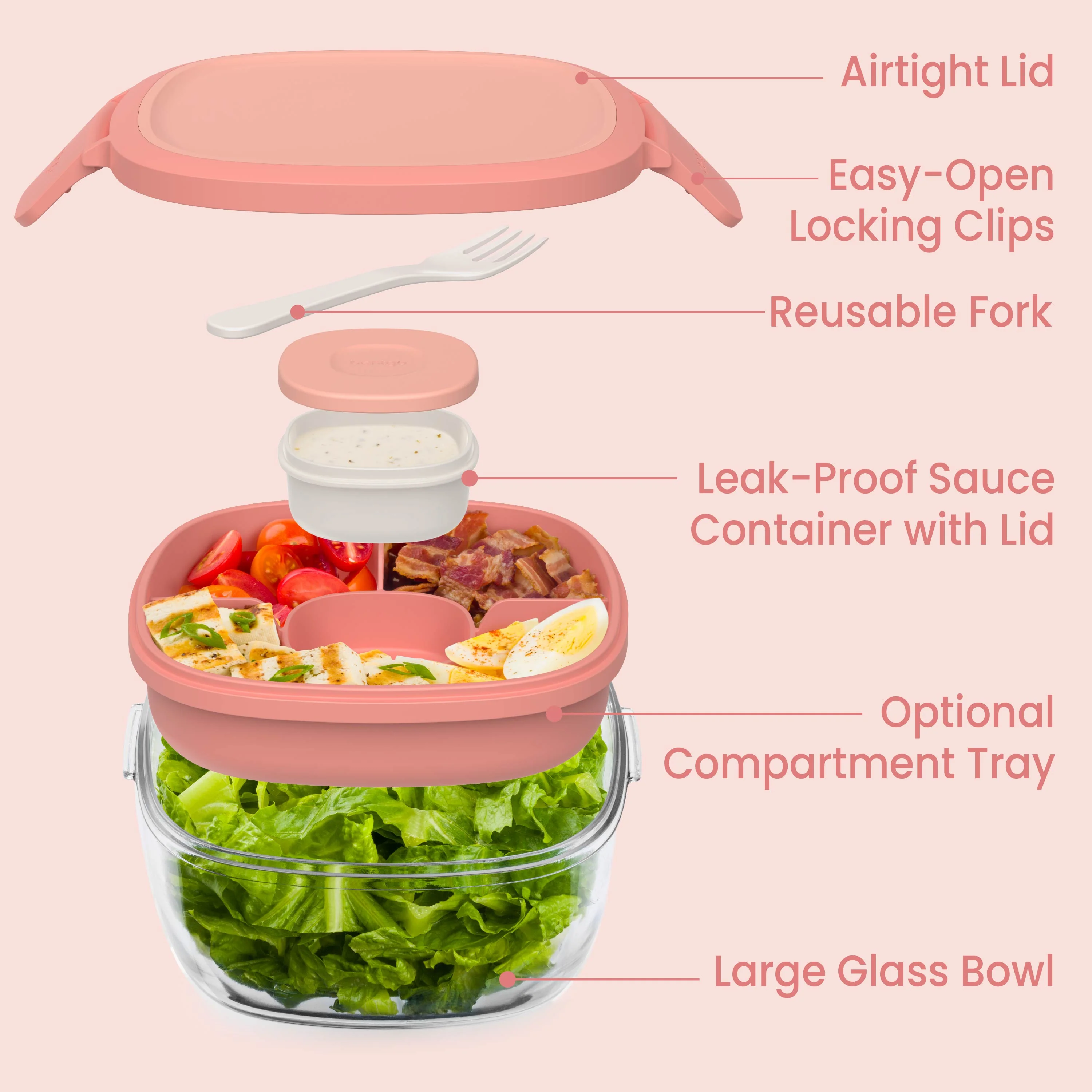 Bentgo Glass Salad Container - Image 54