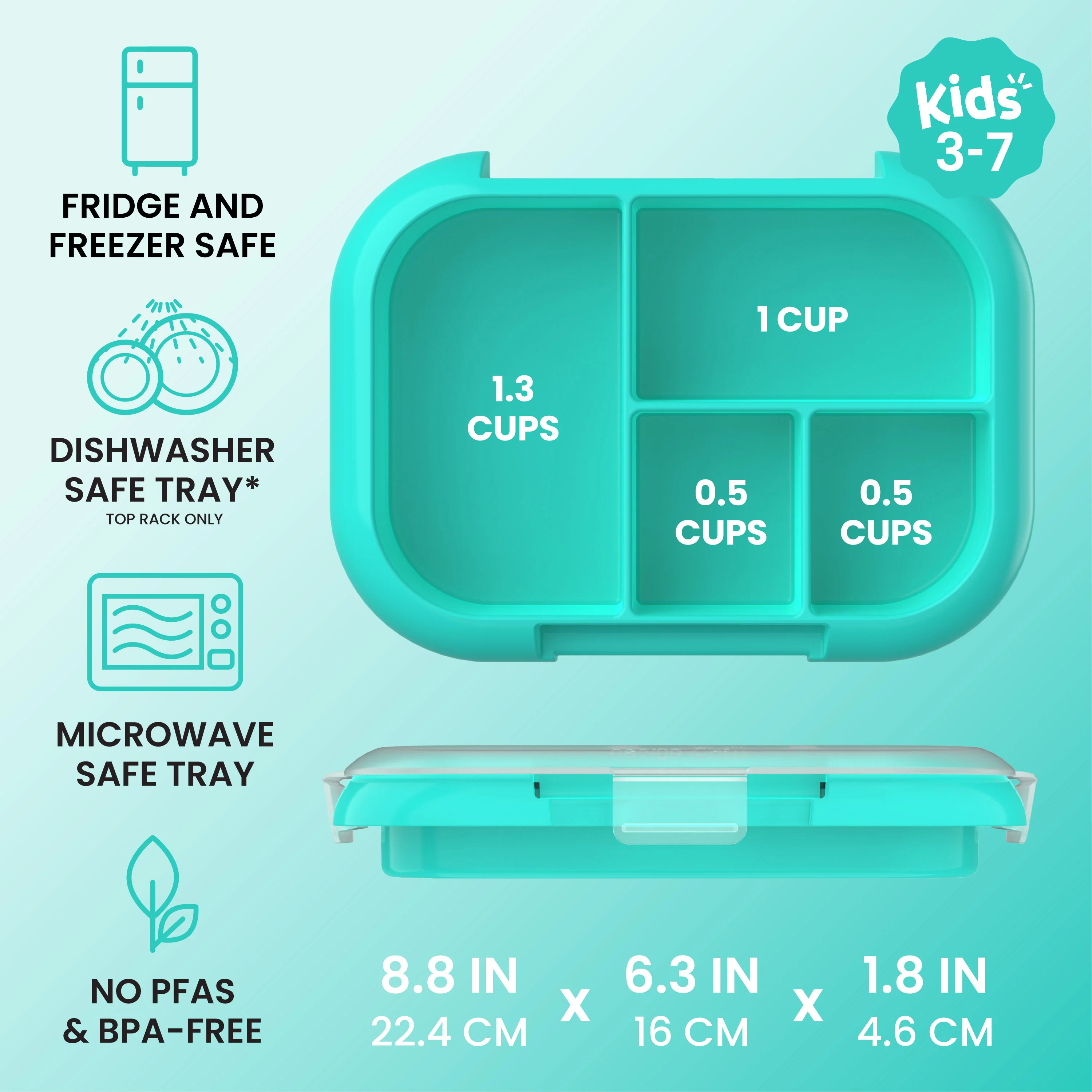 Bentgo Chill Kids Tray with Transparent Cover - Image 27