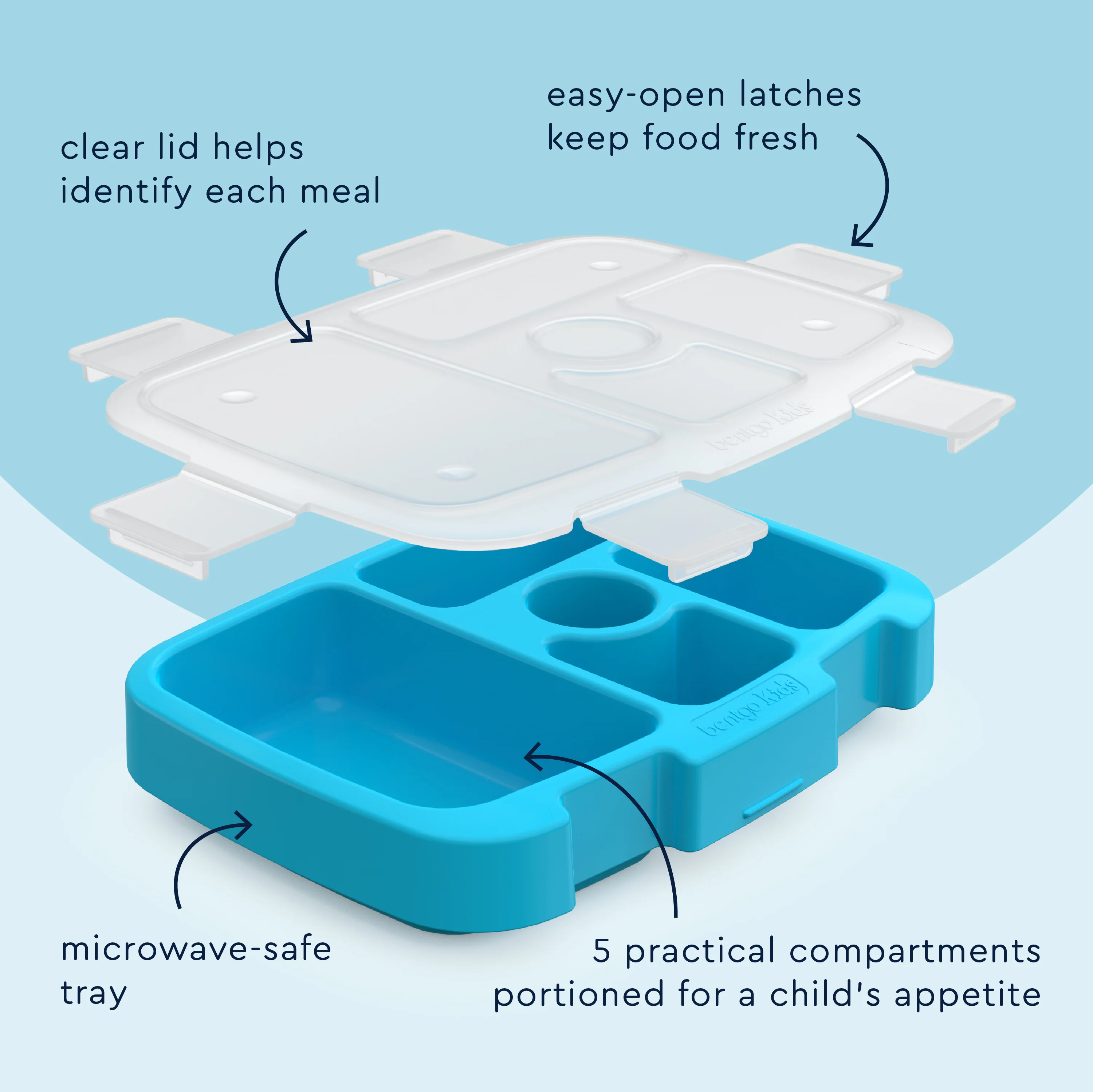 Bentgo Kids Prints Tray with Transparent Cover - Image 178
