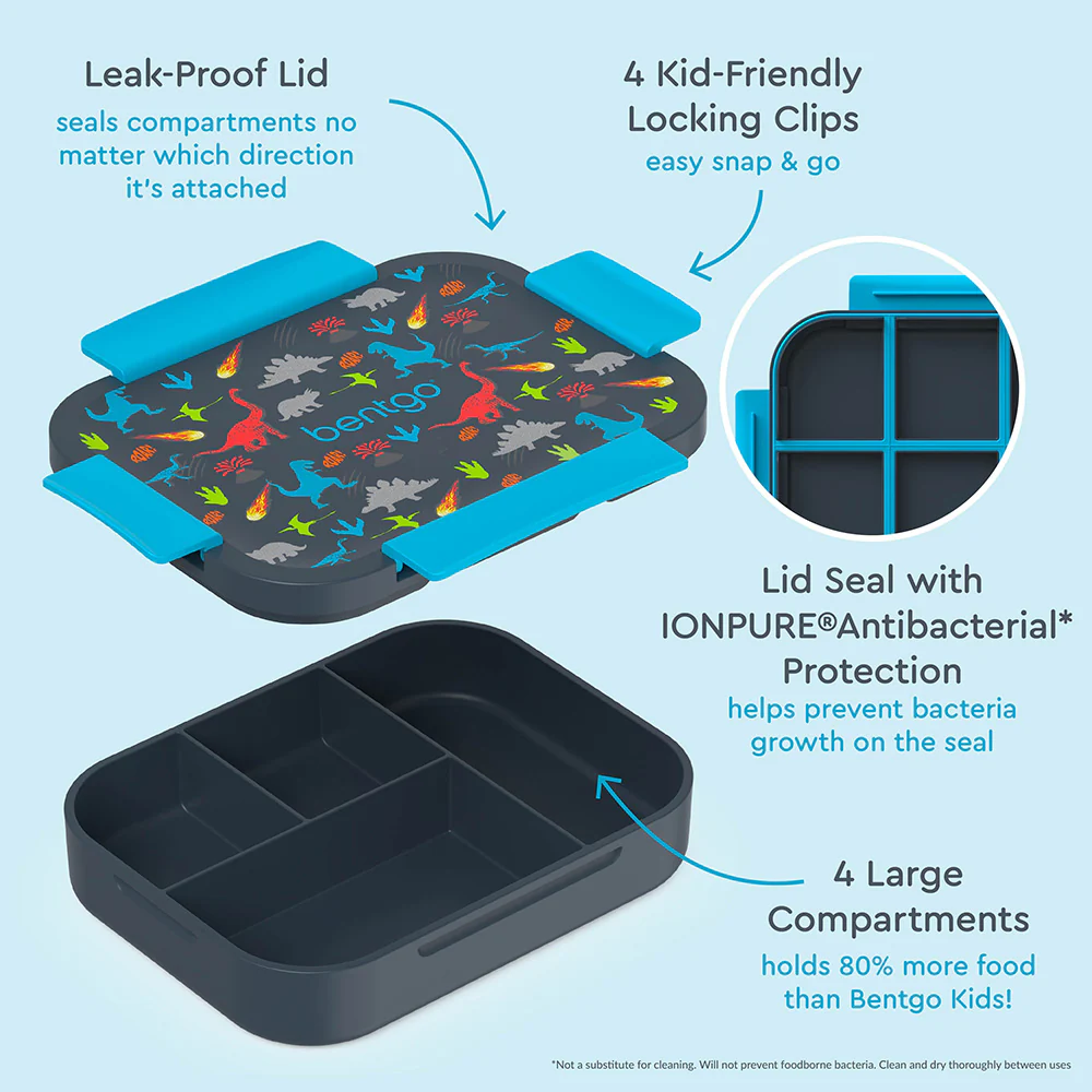 Bentgo Kids Snap & Go Lunch Box, Insulated Lunch Tote, & Ice Packs - Image 5