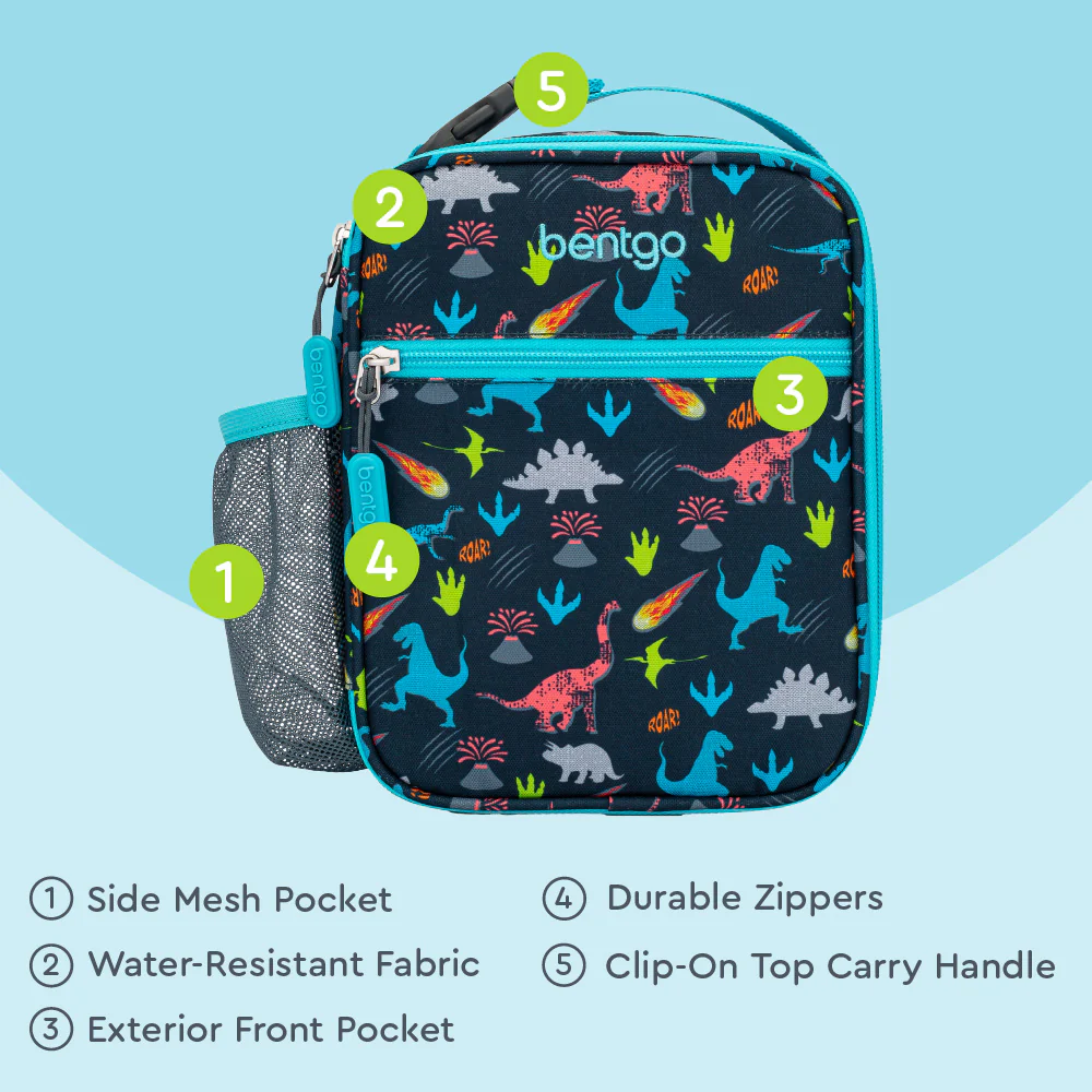 Bentgo Kids Snap & Go Lunch Box, Insulated Lunch Tote, & Ice Packs - Image 6