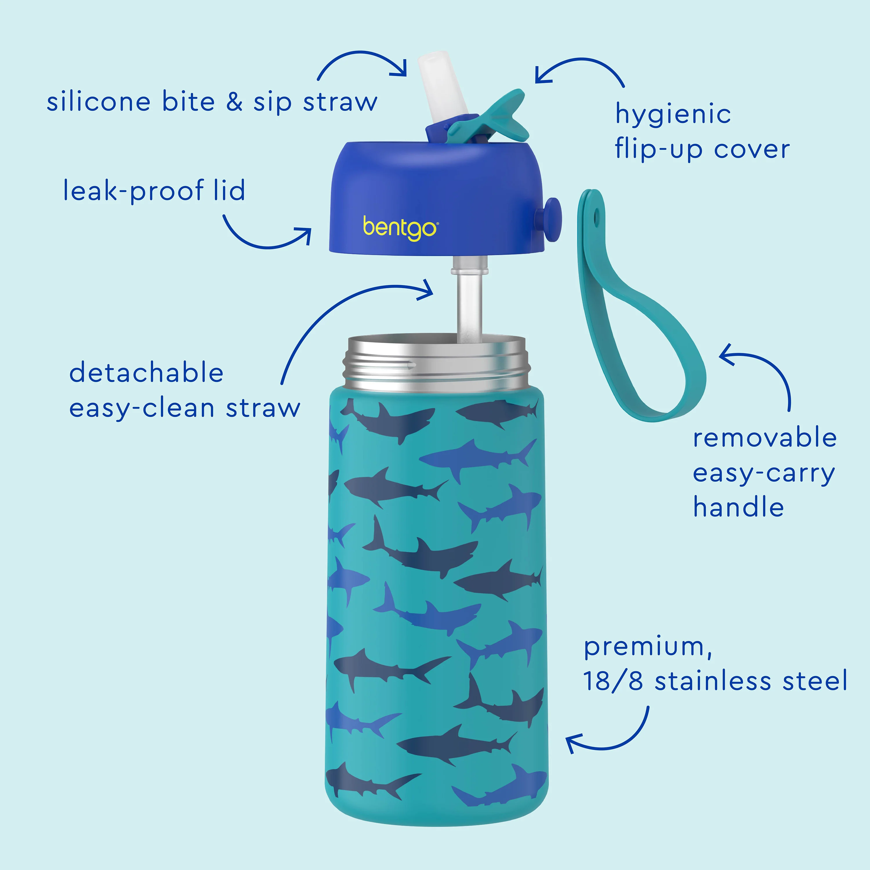 Bentgo Kids Stainless Steel Insulated Water Bottle - Image 19