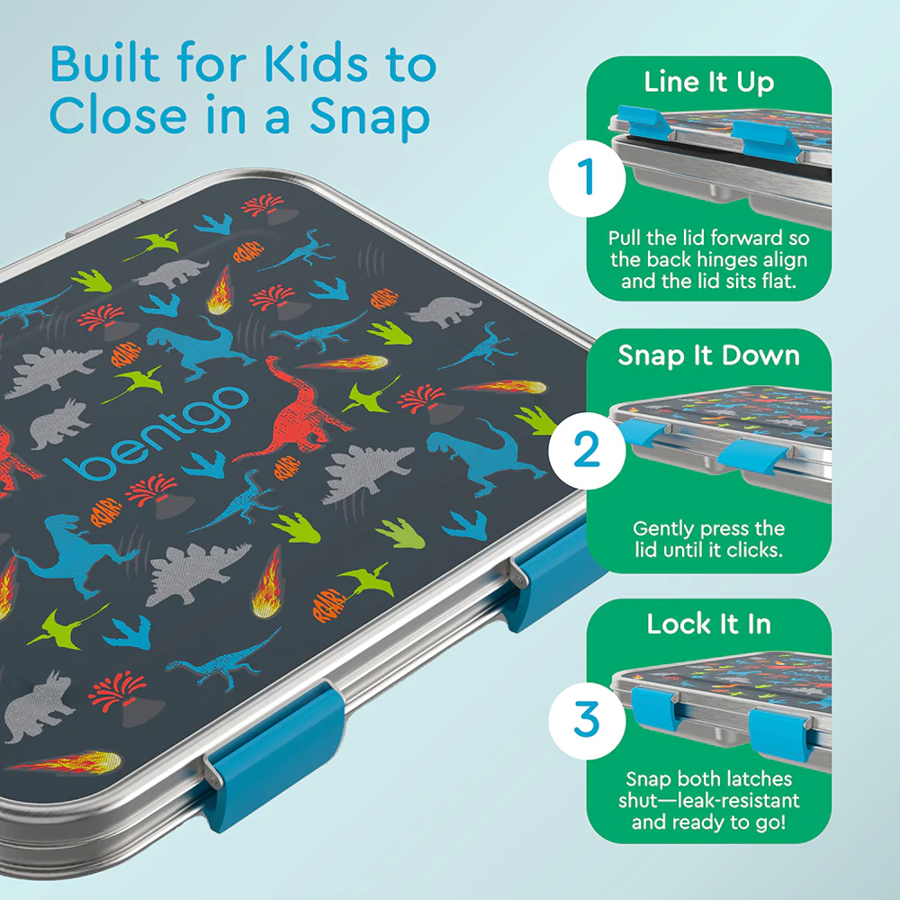 Bentgo Kids Stainless Steel Prints Lunch Box - Image 13