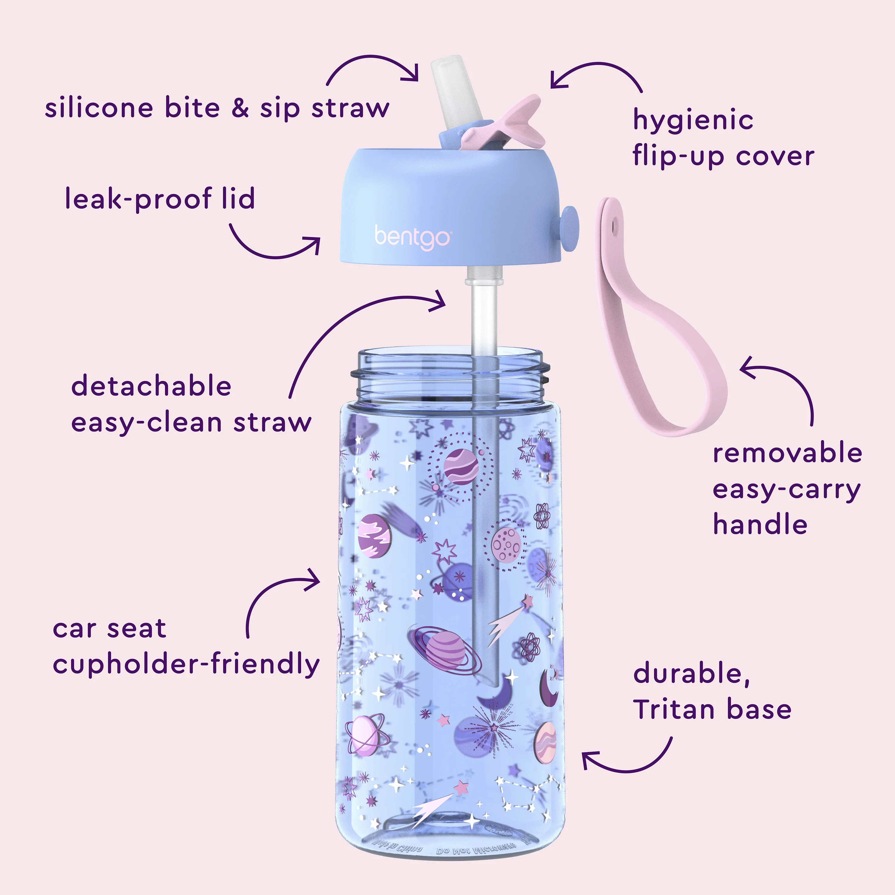 Bentgo Kids Prints Water Bottle (2-Pack) - Image 13