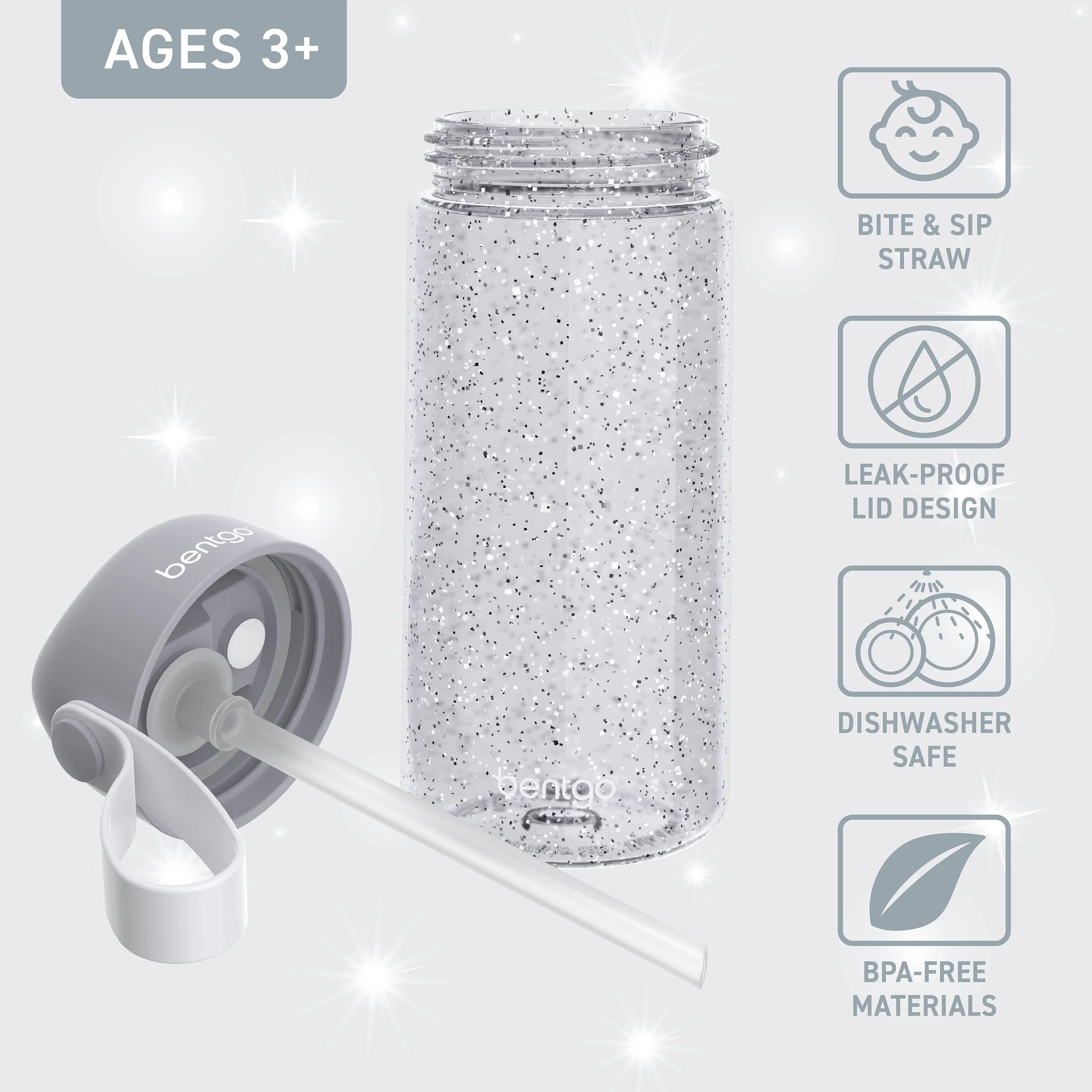 Bentgo Kids Water Bottle (Glitter) - Image 11