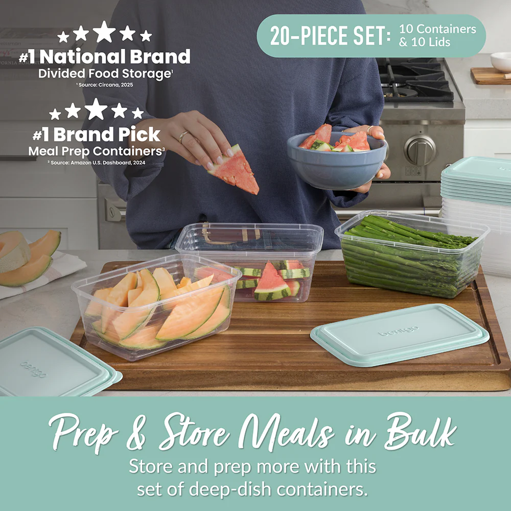 Bentgo Prep 8-Cup Deep-Dish Container (20-Piece Set) - Image 2