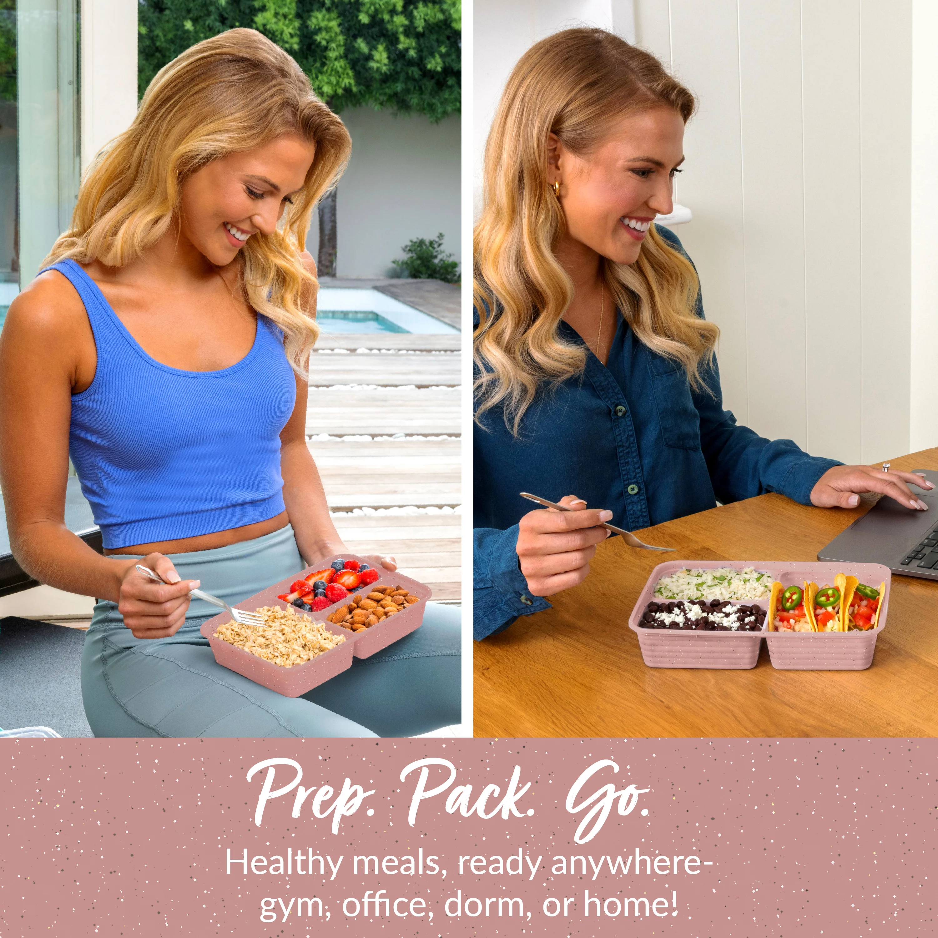 Bentgo Prep 3-Compartment Meal Prep Containers (20-Piece) - Image 35