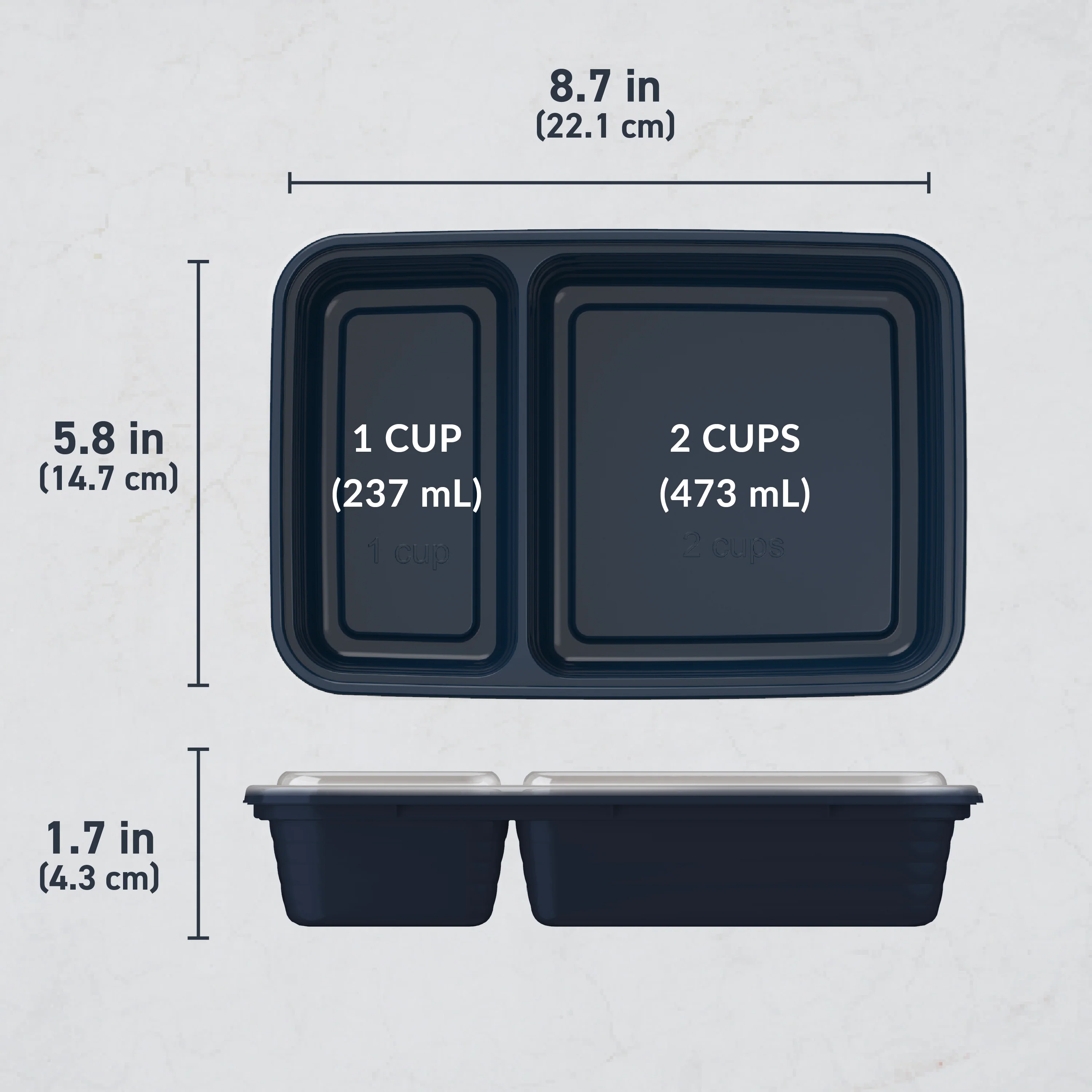Bentgo Prep 2-Compartment Meal Prep Containers (20-Piece) - Image 31
