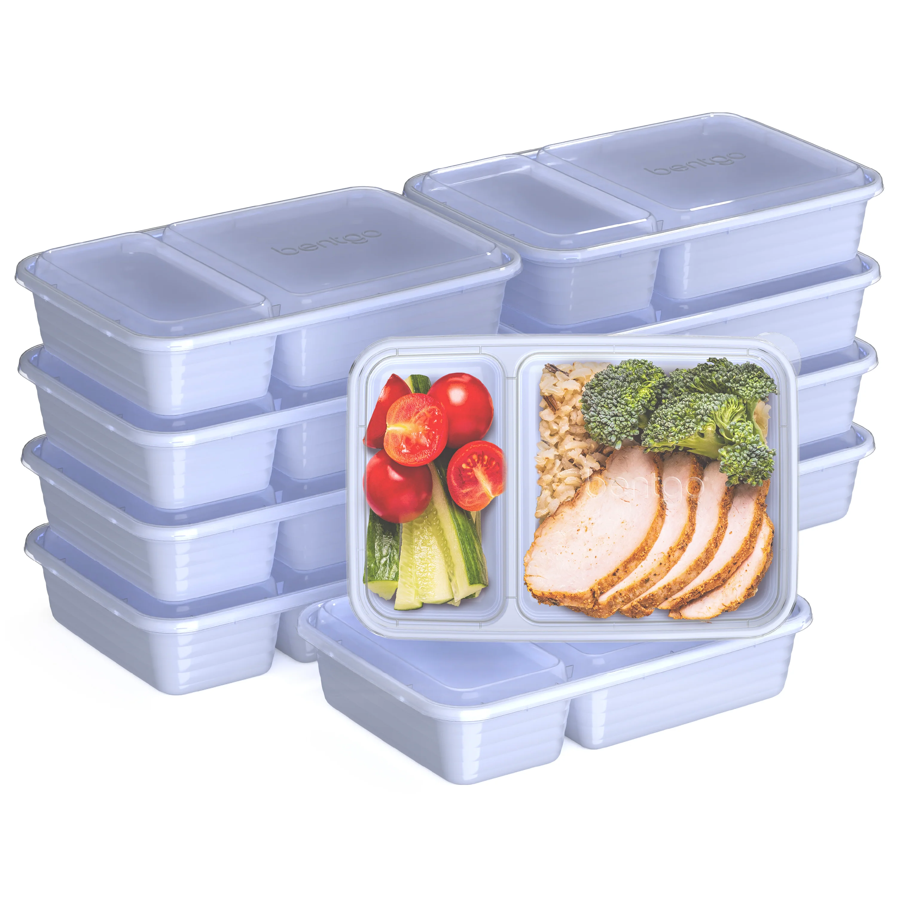 Bentgo Prep 2-Compartment Meal Prep Containers (20-Piece) - Image 41