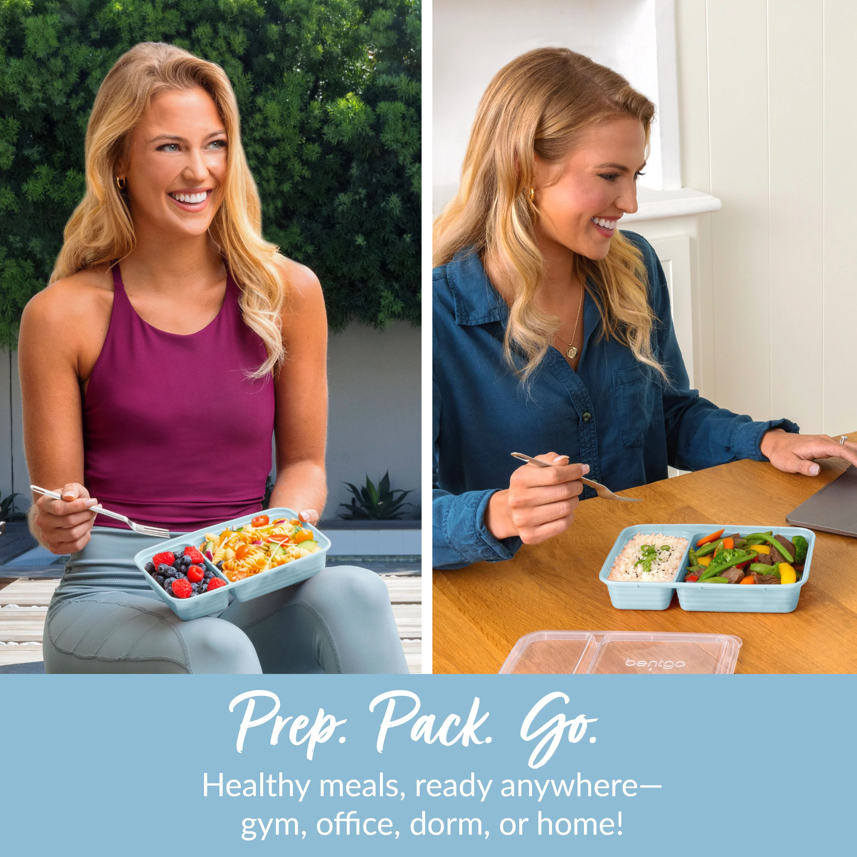 Bentgo Prep 2-Compartment Meal Prep Containers (20-Piece) - Image 51