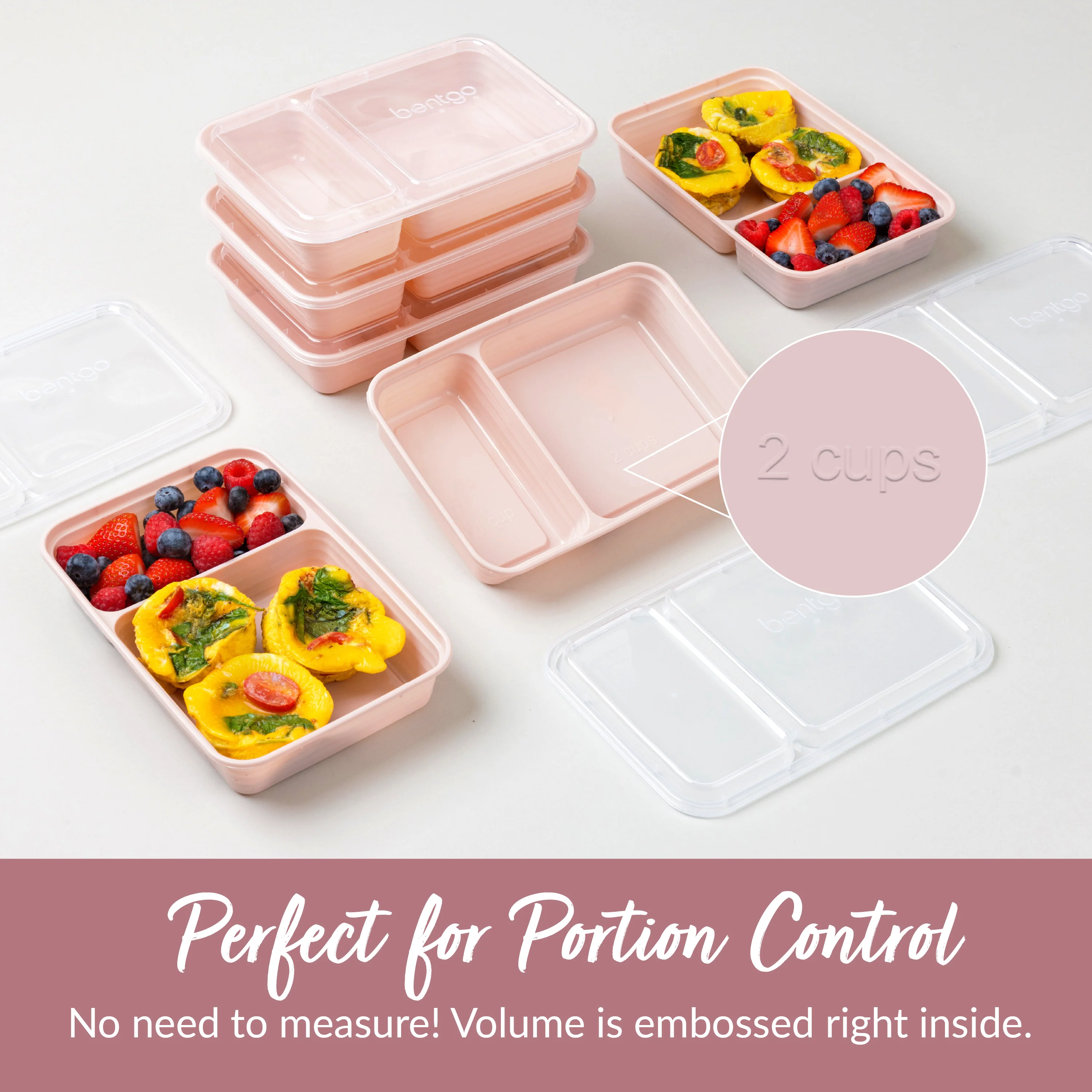 Bentgo Prep 2-Compartment Meal Prep Containers (20-Piece) - Image 6