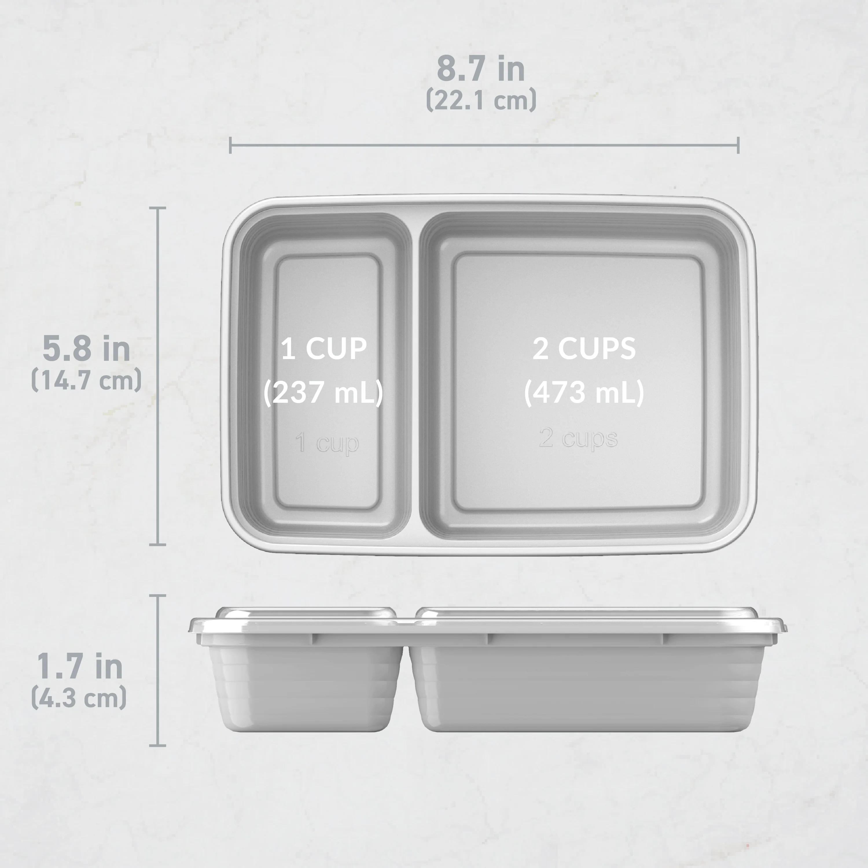 Bentgo Prep 2-Compartment Meal Prep Containers (20-Piece) - Image 72