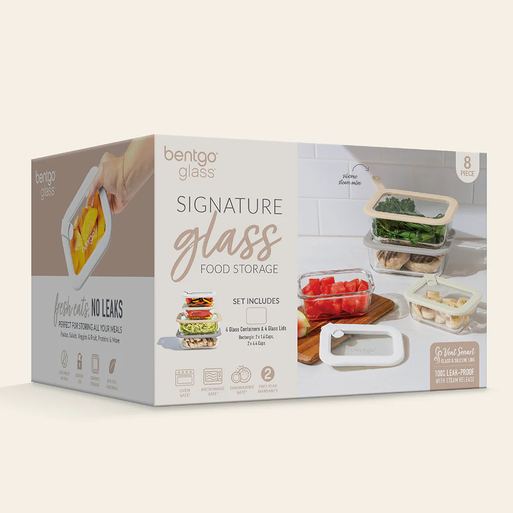 Bentgo Signature Glass Food Storage Set (8-Piece) - Image 7